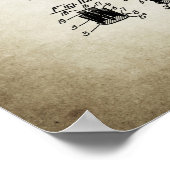 Toothbrush-Patent Poster (Ecke)