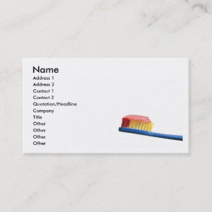Toothbrush-Visitenkarte Visitenkarte