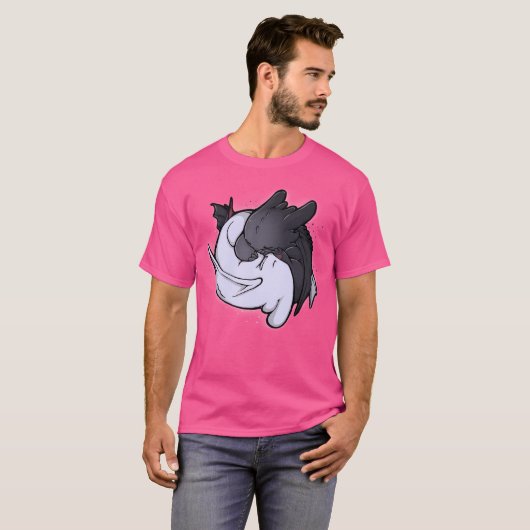 Toothless and Light Furore Hugging T-Shirt (Vorne ganz)
