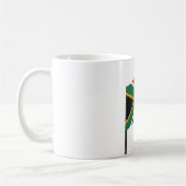 Toothpick mit der Flagge Südafrikas Kaffeetasse (Links)