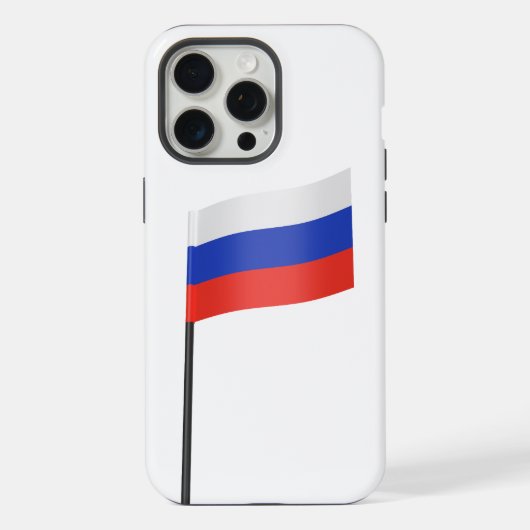 Toothpick mit russischer Flagge iPhone Hülle (Rückseite)