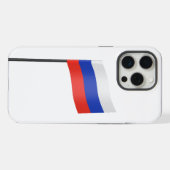 Toothpick mit russischer Flagge iPhone Hülle (Rückseite (Horizontal))