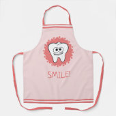 Toothy Dentist Pink Schürze (Vorderseite)