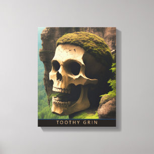 TOOTHY GRIN CANVAS PRINT LEINWANDDRUCK