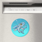 Toothy Grin Cartoon Shark Magnet (In Situ (Geschirrspüler))