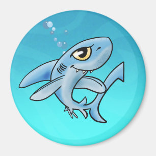 Toothy Grin Cartoon Shark Magnet