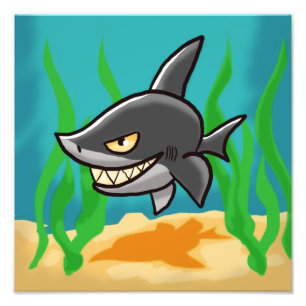 Toothy Shark Fotodruck