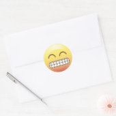 Toothy Smile Yellow Emoji Sticker (Umschlag)
