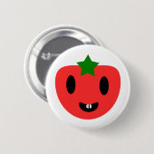 Toothy Tomato Button (Vorne & Hinten)