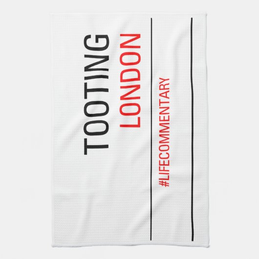 Tooting #LifeKommentar Geschirrtuch (Vertikal)