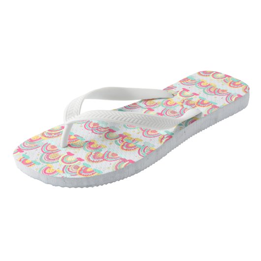 Tootsie Fruity Rainbow Flip Flops Badesandalen (Schrägansicht)