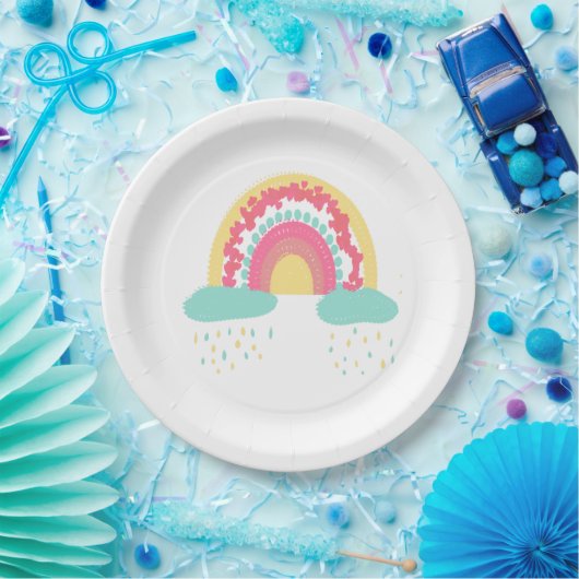 Tootsie Fruity Rainbow Paper Plate Pappteller (Party)