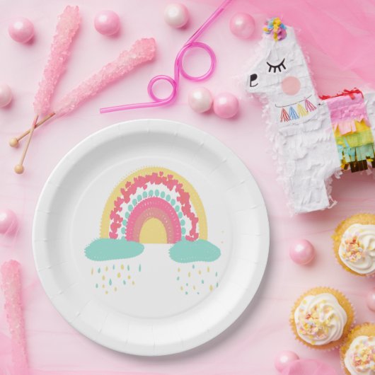 Tootsie Fruity Rainbow Paper Plate Pappteller (Party)