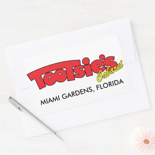 Tootsies Cabaret Rechteckheber Rechteckiger Aufkleber (Umschlag)
