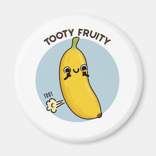Tooty Fruity Funny Banana Frucht Puff Magnet (Vorne)