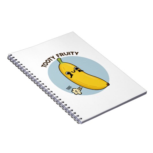 Tooty Fruity Funny Banana Frucht Puff Notizblock (Rechte Seite)