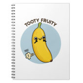 Tooty Fruity Funny Banana Frucht Puff Notizblock (Vorderseite)