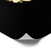 Tooty Fruity Funny Banana Frucht Pun Dark BG Poster (Ecke)