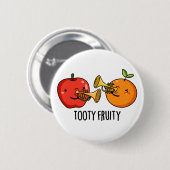 Tooty Fruity Funny Fruit Musician Puff Button (Vorne & Hinten)