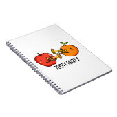 Tooty Fruity Funny Fruit Musician Puff Notizblock (Rechte Seite)