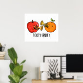 Tooty Fruity Funny Fruit Musician Puff Poster (Heimbüro)