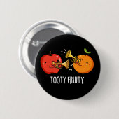 Tooty Fruity Funny Fruit Musiker Puck Dark BG Button (Vorne & Hinten)