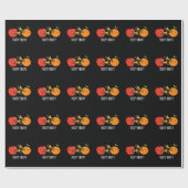 Tooty Fruity Funny Fruit Musiker Puck Dark BG Geschenkpapier (Flach)