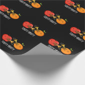 Tooty Fruity Funny Fruit Musiker Puck Dark BG Geschenkpapier (Ecke)