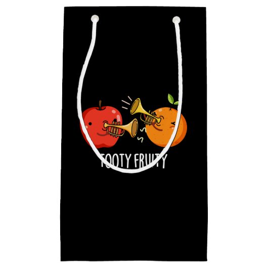 Tooty Fruity Funny Fruit Musiker Puck Dark BG Kleine Geschenktüte (Vorderseite)