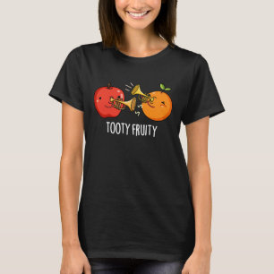 Tooty Fruity Funny Fruit Musiker Puck Dark BG T-Shirt
