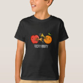 Tooty Fruity Funny Fruit Musiker Puck Dark BG T-Shirt (Vorderseite)
