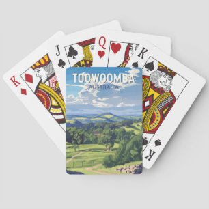 Toowoomba Australien Reise Kunst Vintage Spielkarten