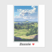 Toowoomba Australien Reisen Kunst Vintag Aufkleber (Blatt)