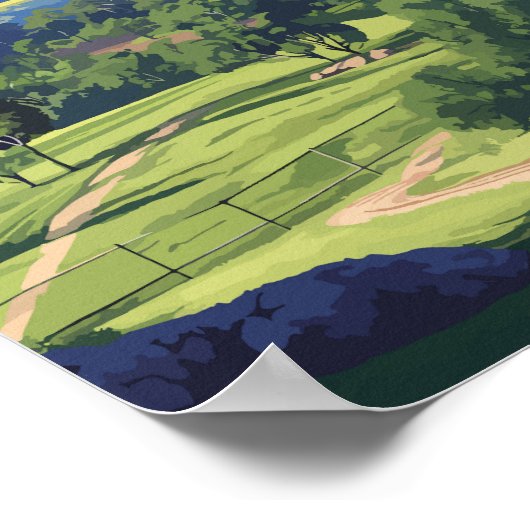 Toowoomba Australien Reisen Kunst Vintag Poster (Ecke)