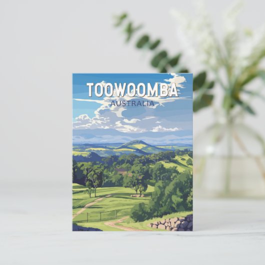 Toowoomba Australien Reisen Kunst Vintag Postkarte (Stehend Vorderseite)