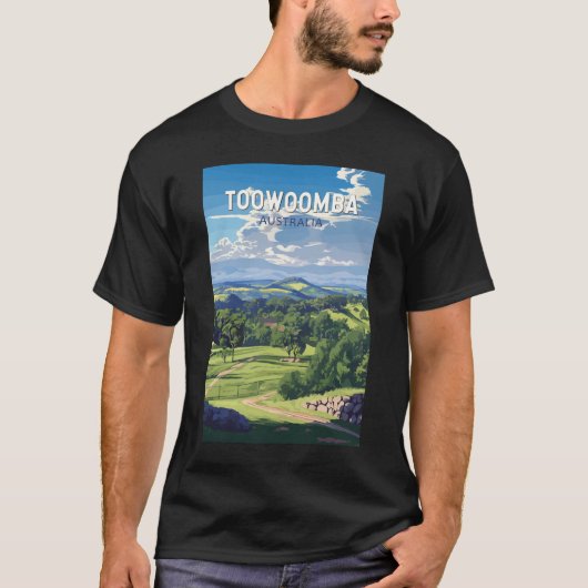 Toowoomba Australien Reisen Kunst Vintag T-Shirt (Vorderseite)
