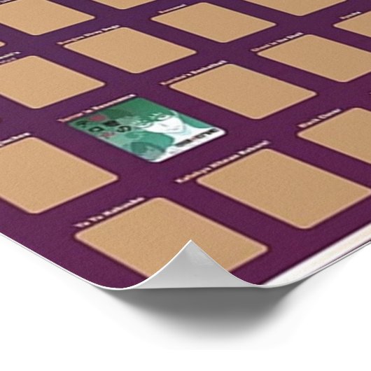 Top 100 Anime Scratch Off 2021 Poster (Ecke)