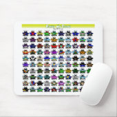 Top 100 Frösche Mousepad (Mit Mouse)