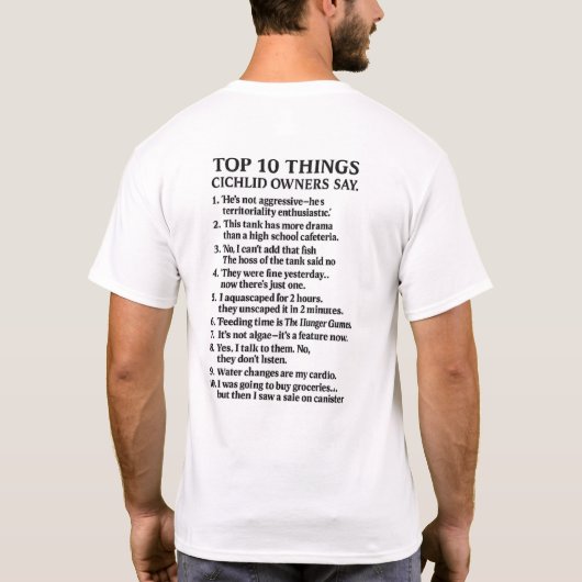 Top 10 Dinge Cichlid Eigentümer Say-Funny Fish Kee (Rückseite)