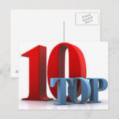 Top 10 Postkarte (Vorne/Hinten)