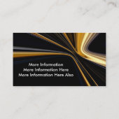 Top 10 Preis! Gold auf schwarzen Visitenkarten Visitenkarte (Rückseite)