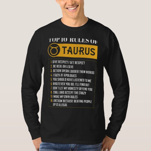 Top 10 Regeln des Taurus Zodiac-Schildes Horoskop  (Vorderseite)