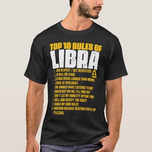 Top 10 Regeln Libra Horoskop Geburtstag 1 (Vorderseite)