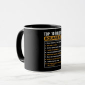Top 10 Regeln von Aquarius, Funny Aquarius 10 Rege Tasse (Vorderseite Links)