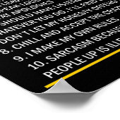 Top 10 Regeln von Gemini 21. Mai - 21. Juni Poster (Ecke)