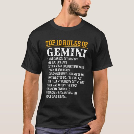 Top 10 Regeln von Gemini Mai 21 Juni 21 (Vorderseite)