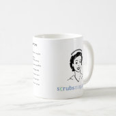 Top 10 Sachen, die alle Krankenschwestern kennen Kaffeetasse (VorderseiteRechts)