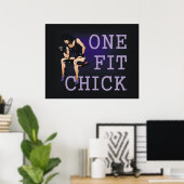 TOP 1 Fit Chick Poster (Heimbüro)
