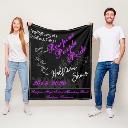 Top 3 Plays in einem Football Game Fleece Blanken (Beispiel)