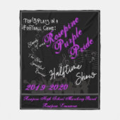 Top 3 Plays in einem Football Game Fleece Blanken (Vorderseite)